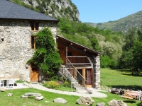 Façade du gîte, exposition Sud Est