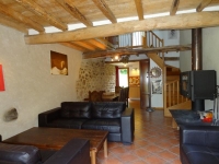 Salle de vie, côté salon