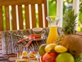 Petit déjeuner sur la terrasse