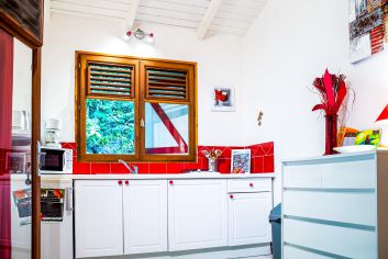 Cuisine Gîte Grand Charme Rouge Corail